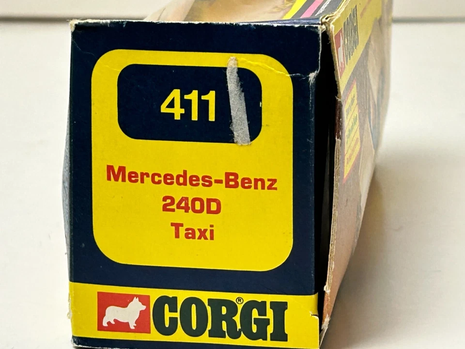 Corgi No. 411 Mercedes Benz 240D Taxi with Original Box, Read - Image 2 of 4