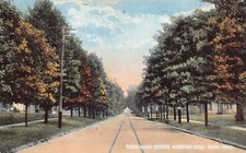 Kent OH Ohio Main Street Downtown Trolley Tracks 1910s Vtg Postcard C20