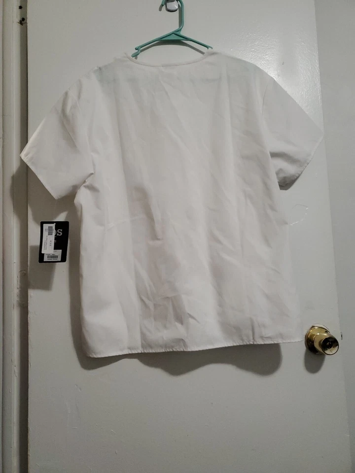 Dickies унисекс 2 кармана каждый день скрабы v-образным вырезом верхний белый большой - Изображение 4 из 4