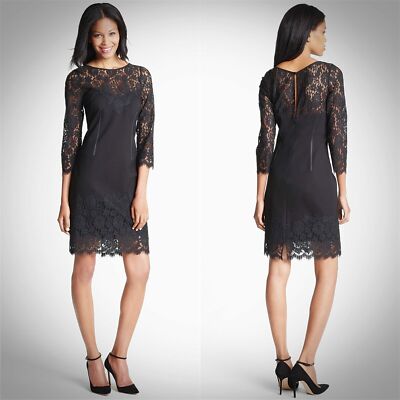aidan mattox lace cocktail dress Black Lace Cocktail Dress, Size 2