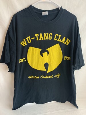 Wu-Tang Clan ビンテージ Tシャツ(サイズXL) 2012 Wu-Tang Clan Shirt Size XXL 2XL Black T-Shirt EST. 1992