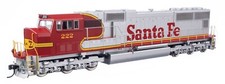 Walthers Ho Scale Emd Sd75m Santa Fe 222 Dc Version 910-11002 Walthers Ho Scale Emd Sd75m Santa Fe 222 Dc Version 910-11002