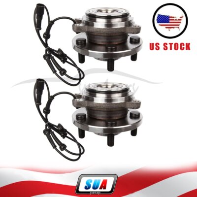 Pair Fits Land Rover Discovery Series II ABS Front Wheel Hub & Bearing Assembly