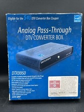 Digital Stream DTX9950 Analog Pass Through DTV Converter Box w/ Remote Open Box