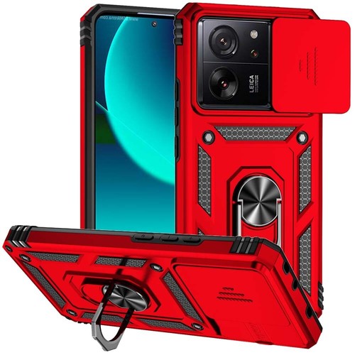 For Xiaomi Note 10 Pro 9A A1 Mi 14T 13 12X 11 Push Window Ring Holder Phone Case