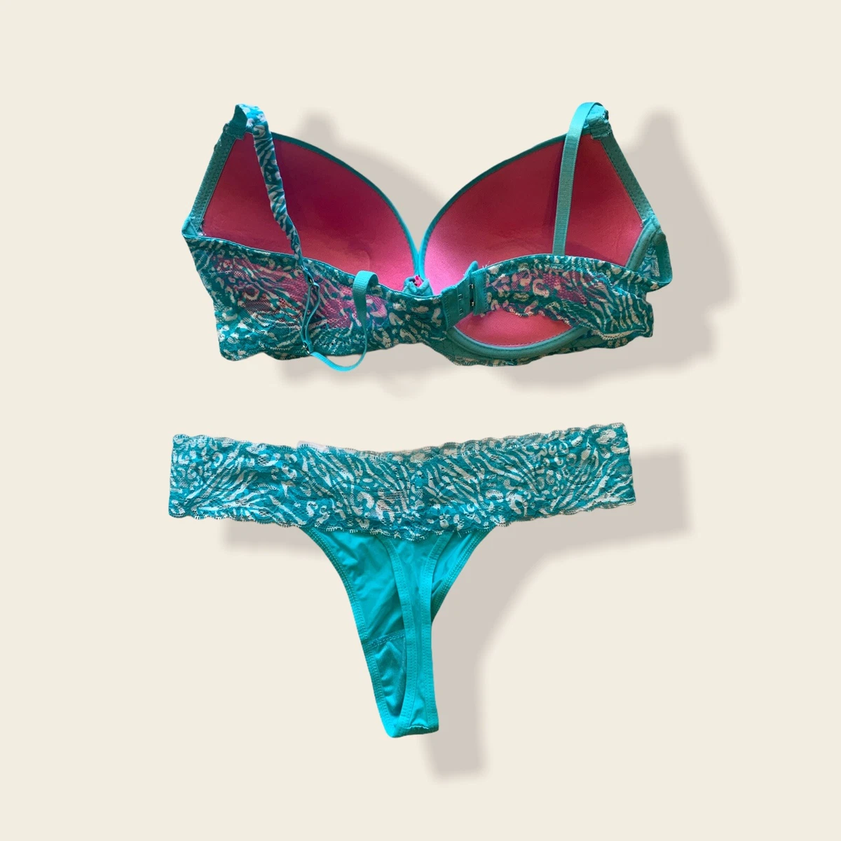 Teal bra and panty set new arrivals