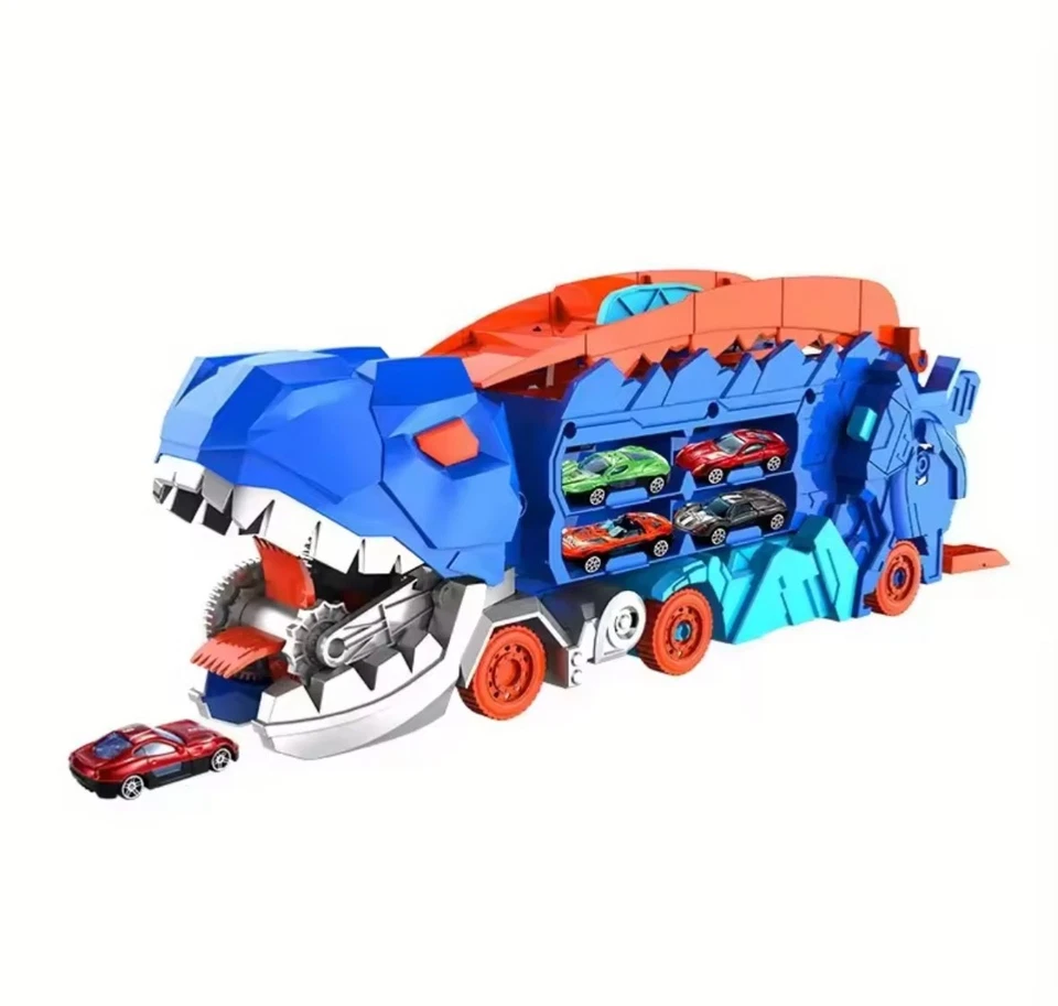 Camion Dinosauro Trasformabile con Pista | Giocattolo 3in1 per Bambini + Regalo - Immagine 2 di 4