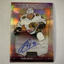 2024 O-Pee-Chee Platinum Frank Nazar Rookie Auto Sunset #R-FN 🔥💎🔥