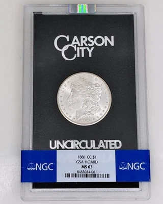 1881年 モルガン・ダラー $1 MS 63 NGC Grade MS 63 1881 Year Morgan US Dollars (1878-1921) for sale