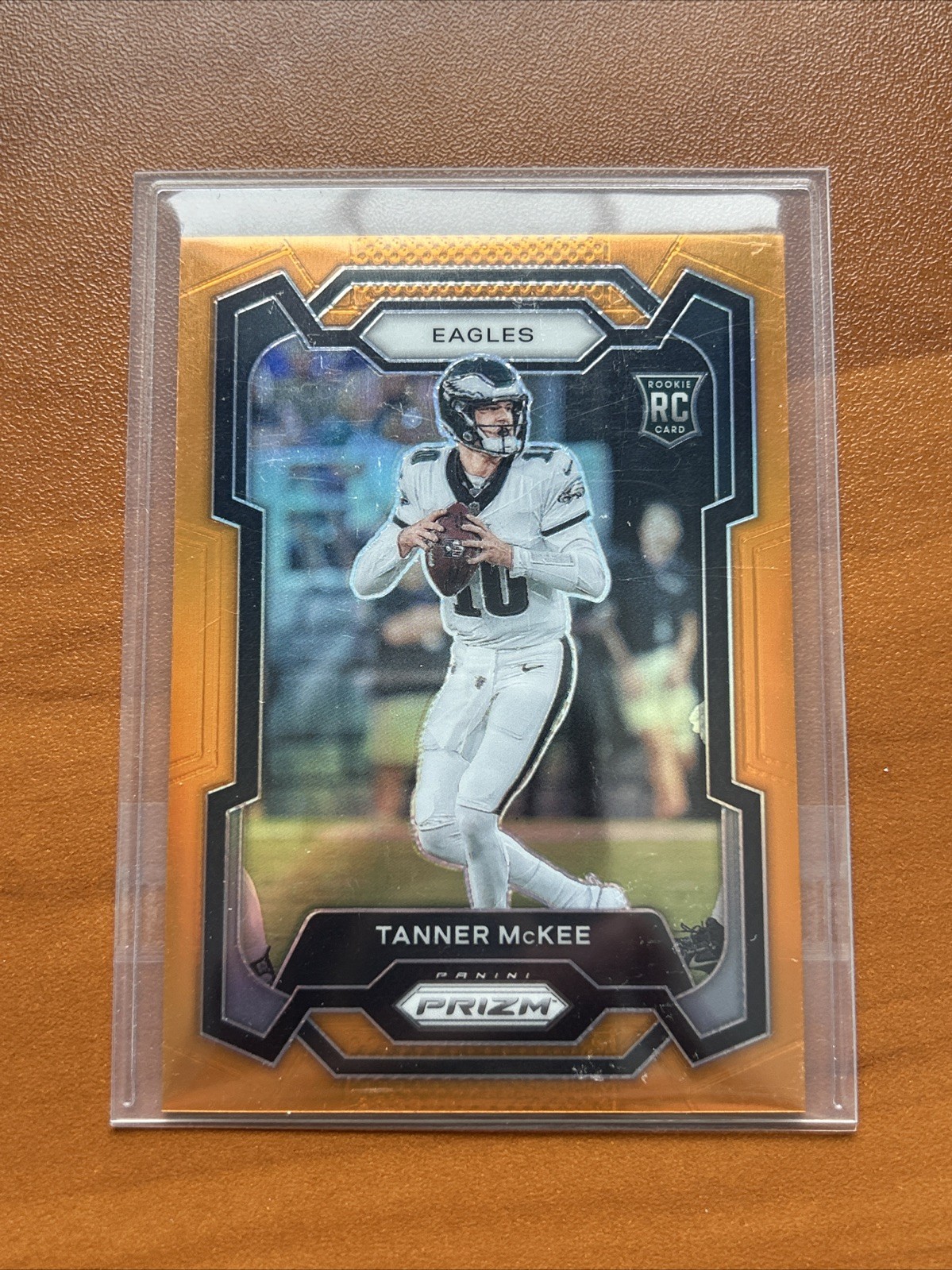 2023 Panini Prizm Rookies Orange Prizm /249 Tanner McKee #383 Rookie RC