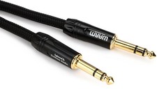 Prem-TRS-3' Premier Series TRS to TRS Cable - 3-foot Black/Gold