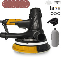 710W Drywall Sander with Vacuum LED Light 180mm Variable Speed Wall Sander