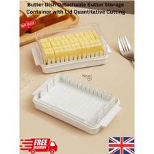Butter Dish Detachable Butter Storage Container with Lid Quantitative Cutting
