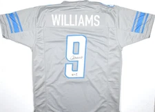 Jameson Williams Autographed Grey Pro Style Jersey- Beckett W Hologram *Black
