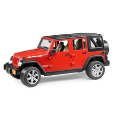 1/16 Red Jeep Wrangler Rubicon By Bruder 2525-Red