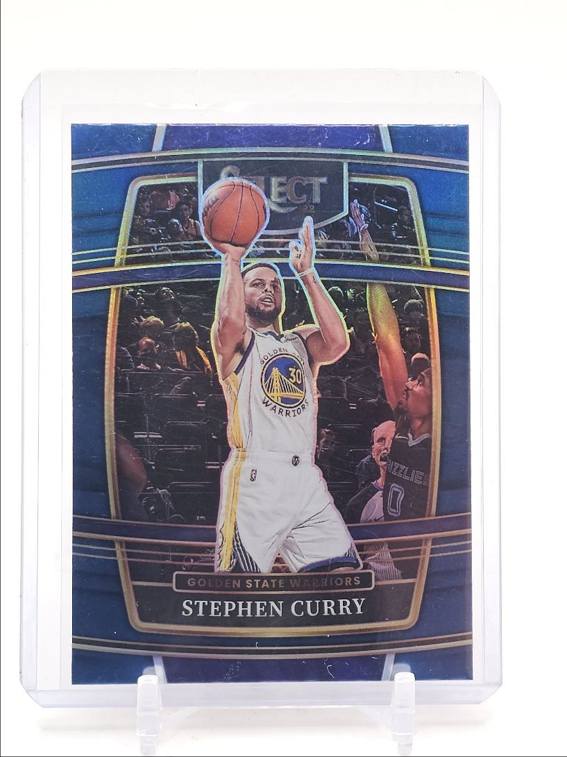 STEPHEN CURRY 2021-22 SELECT CONCOURSE BLUE PRIZM WARRIORS Q5379