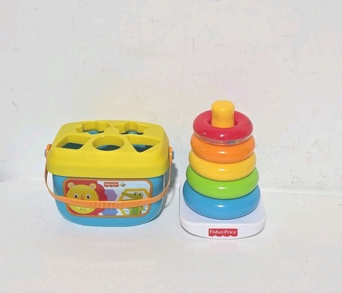 Fisher-Price Baby's First Blocks & Rock-A-Stack Toy Set for 6+ Months