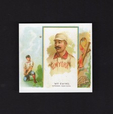 WM. BUCK EWING, New York Giants HOF ~ 1888 Allen & Ginter N43 CCC Reprint