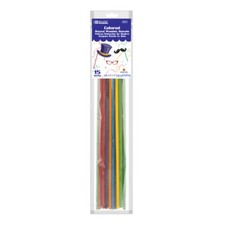 Wooden Dowel Round Multi-Colored 3/16" x 12" 15/Bag 6811