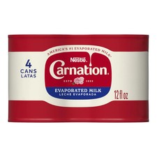 Nestl  Carnation Evaporated Milk Canned, Vitamin D Added, 3 Fl Oz Pack of 4 