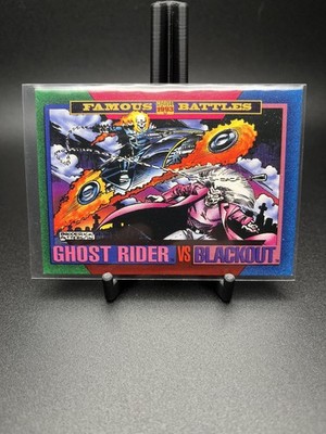 Marvel Ghost Rider vs Blackout 1993 Famous Battles SkyBox #159