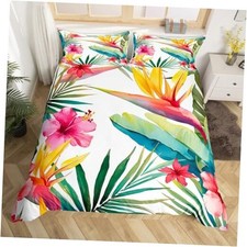 Tropical Tree Plant Duvet Cover Set King Size King Duvet Cover Set Leaf 10