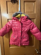 Hanna Andersson Girls Down Pink Puffer Jkt Sz 90 EUC