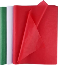 60 Christmas Tissue Paper Sheets 50 * 35Cm Christmas Wrapping Paper for DIY and 