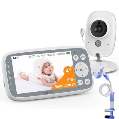 4 Zoll Babyphone mit Kamera Video Baby Monitor LCD VOX Modus Temperatursensor