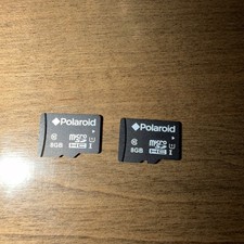 8GB Micro SD Lot - 2 Cards By Polaroid