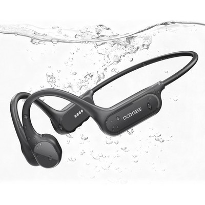 DOOGEE Knochenschall Kopfhörer, IP68 Kopfhörer Schwimmen BT5.4 32GB MP3 Open-Ear