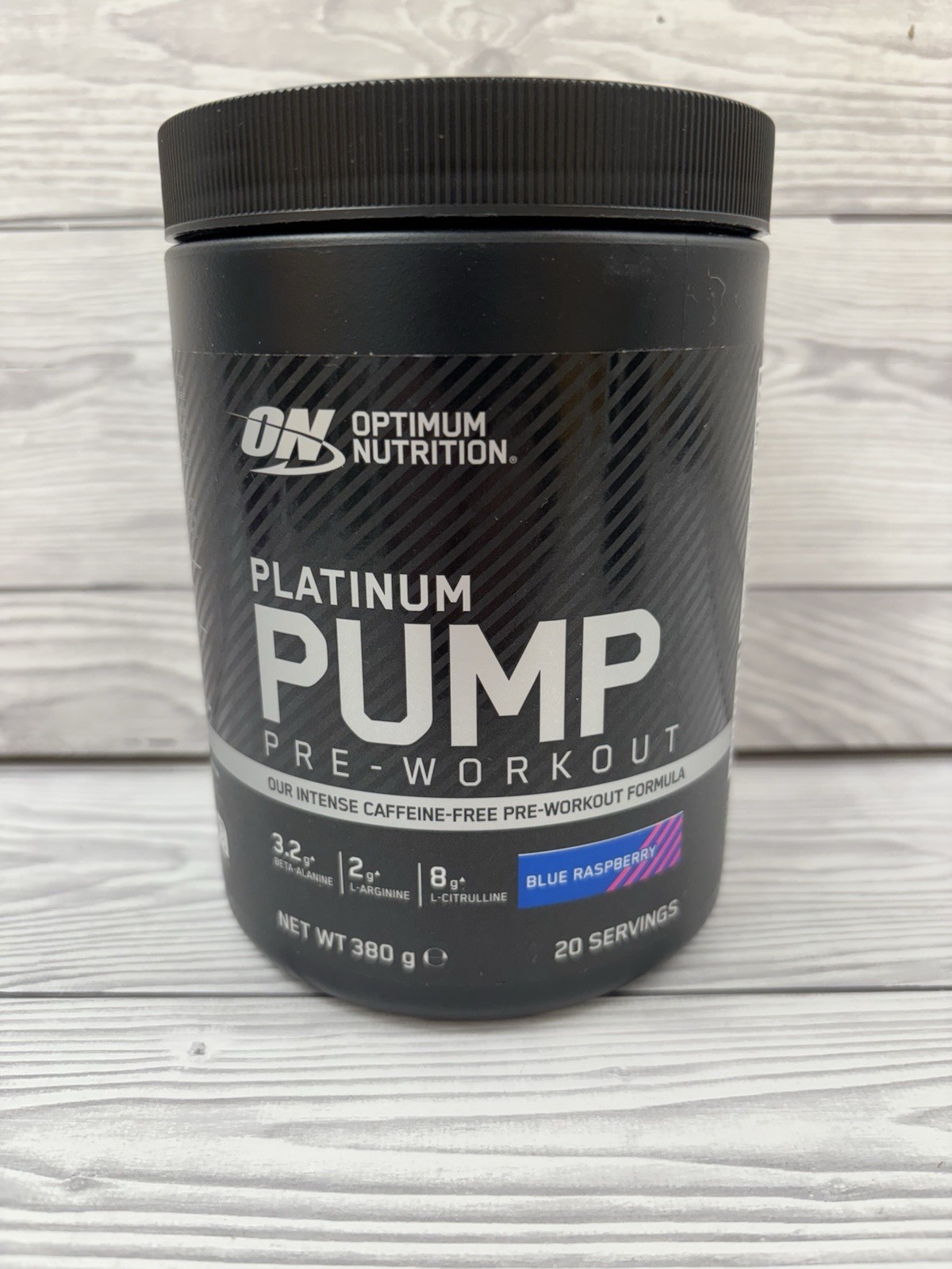 Optimum Nutrition Platinum Pump Pre-Workout 380g – Blue Raspberry – 20 Servings