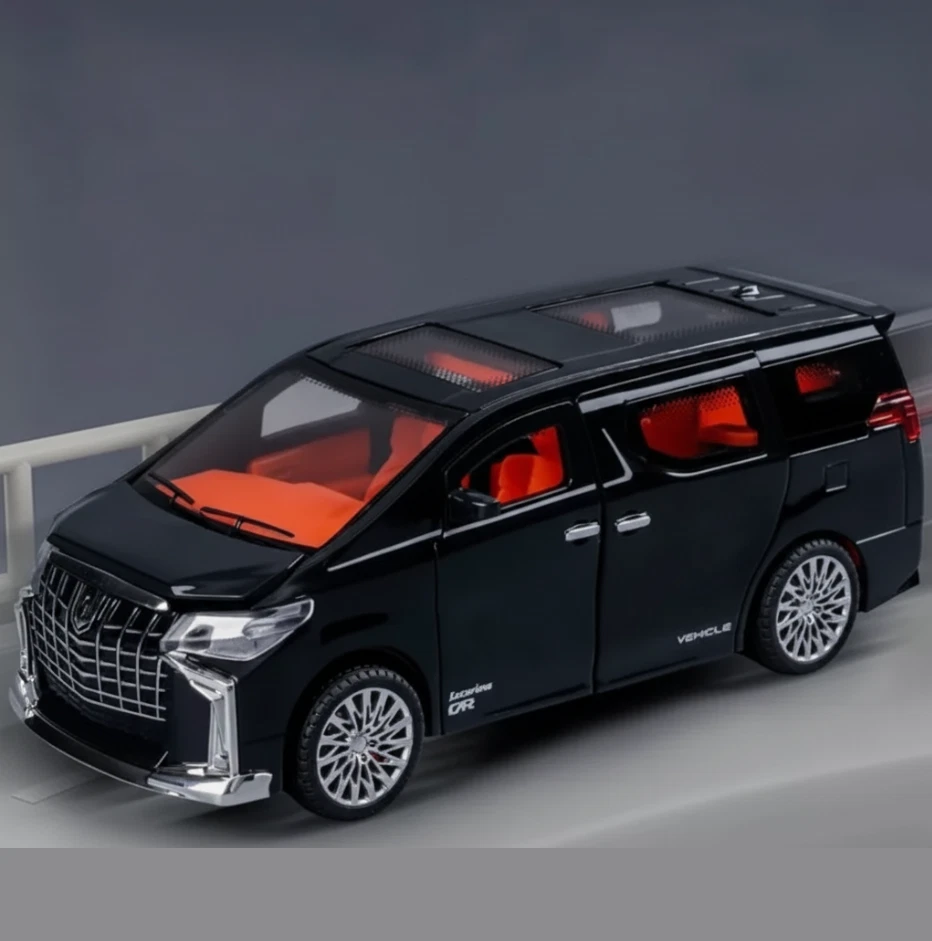 1/32 Toyota Alphard MPV VAN Alloy Children Model Car Diecast Toy Vehicle Sound — 第 4/4 张图片