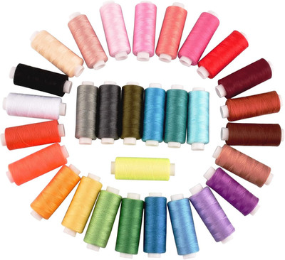 Sewing Thread Kit 30 Colors Polyester 250 Yard Each Spools Sewing Threads Embroi