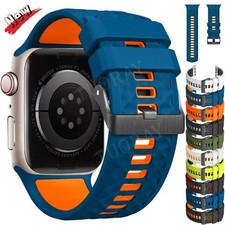 Silicone Band For Apple Watch Ultra 2 Series SE 10 9 8 7 6 5 4 3 2 1 49MM Strap