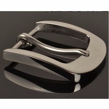 Stainless Steel Pin Buckle for Men Leather Belt Replacement Snap On 40mm
