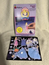 Vintage 90s Disney Cinderella Colorforms Travel Pak Princess  Book Nostalgia