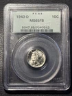 1943-D 10c Mercury Dime PCGS MS-65FB OGH