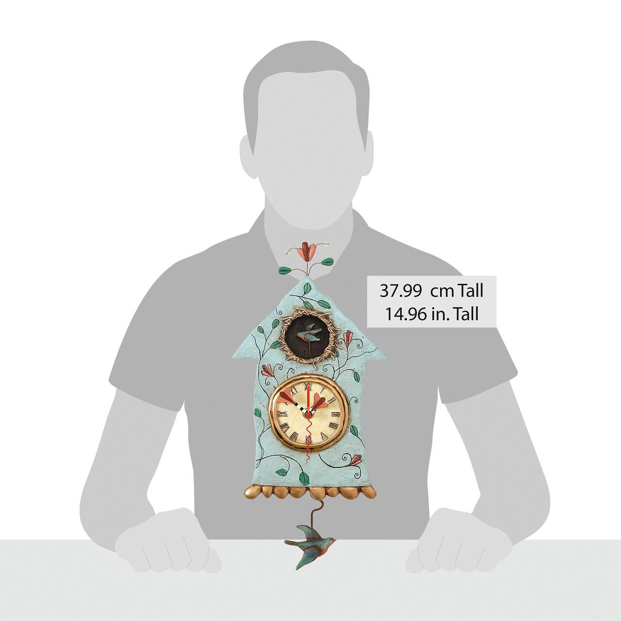 Allen Designs Fly Bird Ticking Bird Pendulum Clock P8008