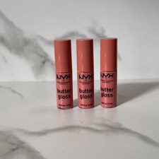 NEW 3X NYX Butter Gloss BLGM05 Creme Brulee Travel Size 4.7ml/0.15oz Each Sealed
