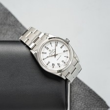Rolex Oyster Perpetual Air-King WHITE Roman OYSTER 34mm 14000M Watch