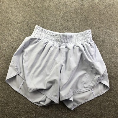 Lululemon Shorts Womens 6 Gray Running Lined 4 In Athletic Pockets
