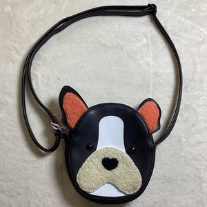 French Bulldog Puppy Face Small Crossbody Purse Dog Lover Bag Black White