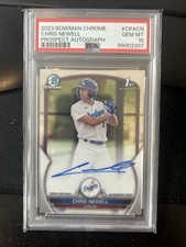2023 1st Bowman Chrome Chris Newell Auto #CPA-CN PSA 10 RC At