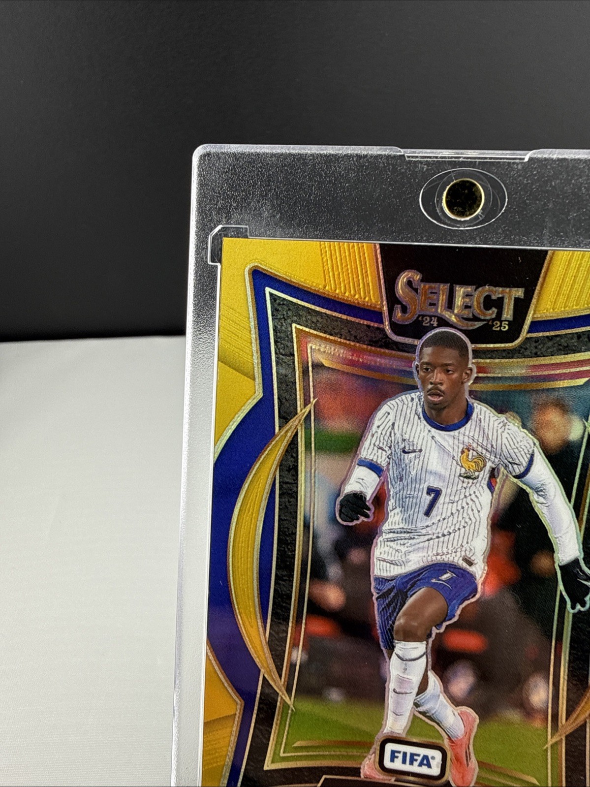 2024-25 Panini Select FIFA #70 Ousmane Dembele TRUE GOLD PRIZM #/10 France PSG view 3