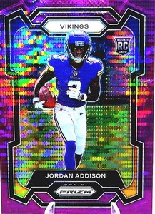 2023 Panini Prizm - Rookies Jordan Addison #368 Purple Pulsar Prizm (RC)