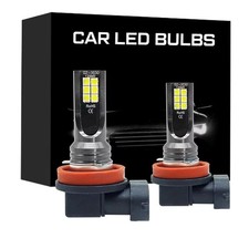 2PCS H8 LED Headlight 6000K Hi/Low Beam DRL Fog Car Bulbs Kit Canbus Error Free