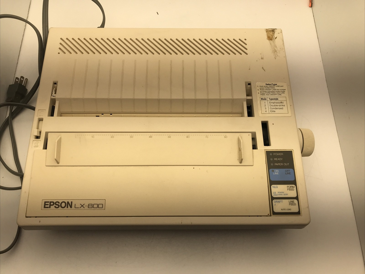 Epson LX-800 P70RA Dot Matrix Impact Printer Parallel Interface | eBay