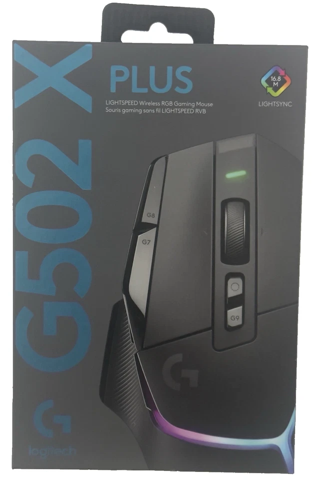 Logitech G502 X PLUS Kabellose Gaming Computer PC Maus - Schwarz *Kostenloser Versand*