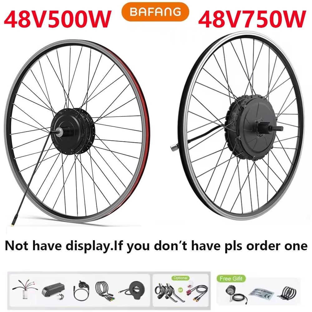 BAFANG 48V 500W/750W Rear Hub Motor Kit 26"27.5"700C Wheel E